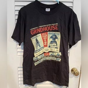 Vintage NEW GRINDHOUSE M Death Proof Planet Terror Tarantino Movie Shirt Promo